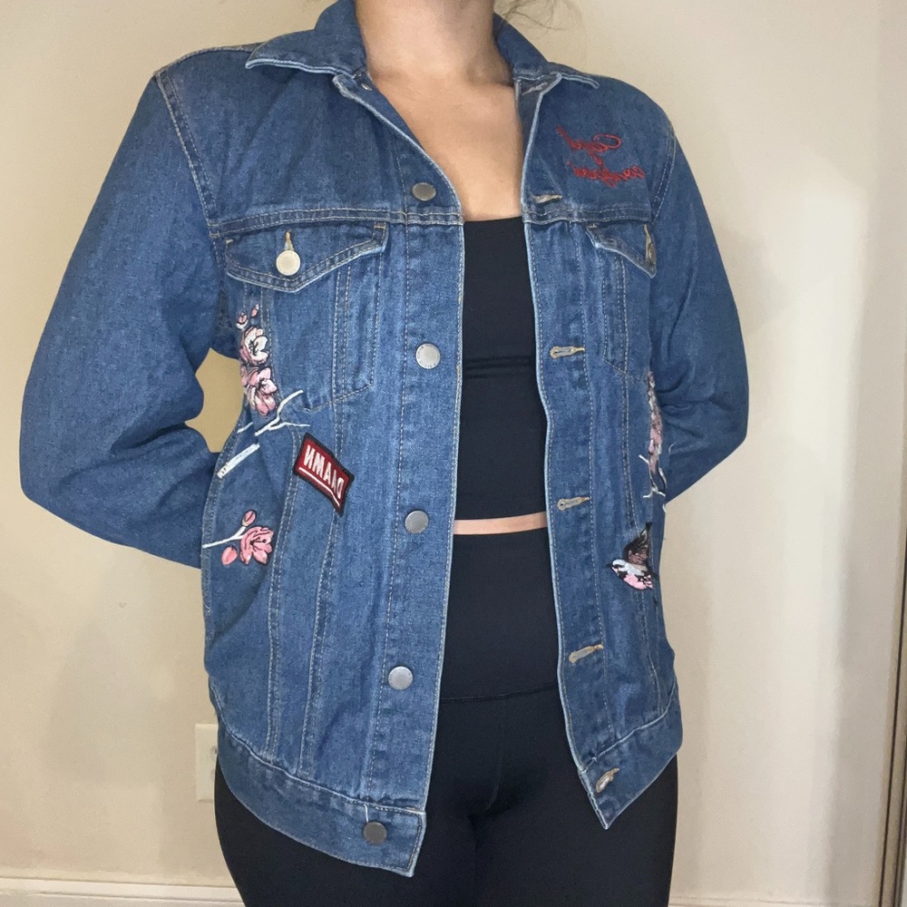 Denim Jacket with Patches